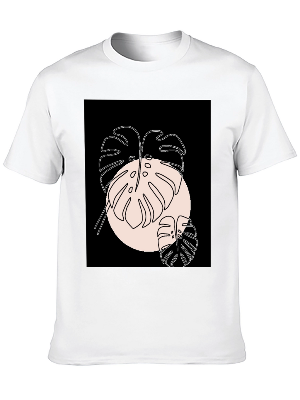 Monstera Graphic Black T-Shirt
