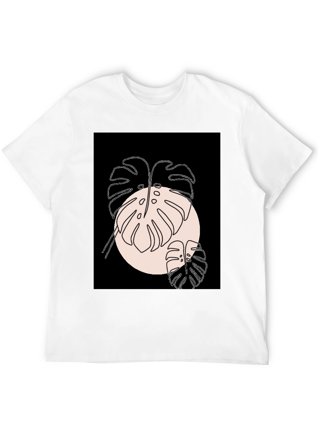 Monstera Graphic Black T-Shirt