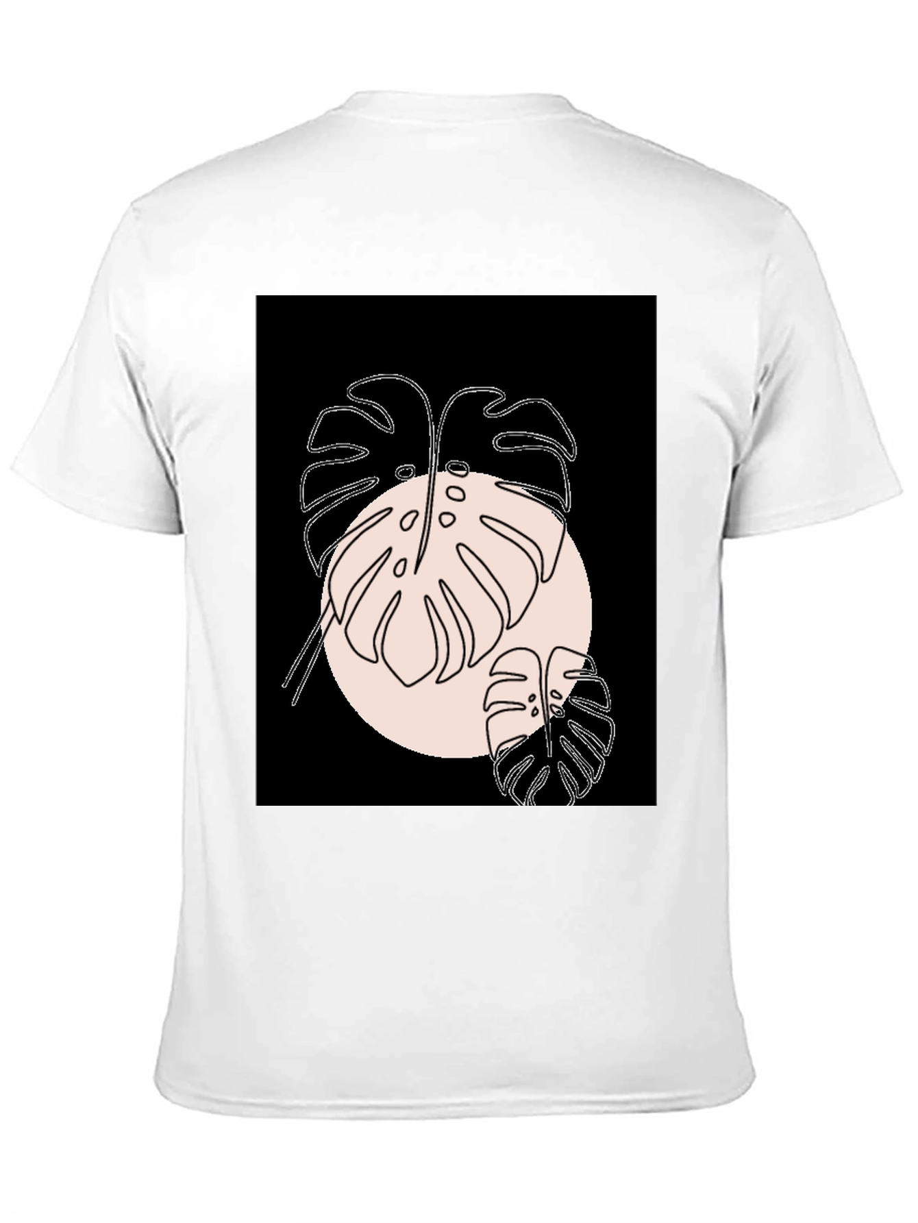 Monstera Graphic Black T-Shirt