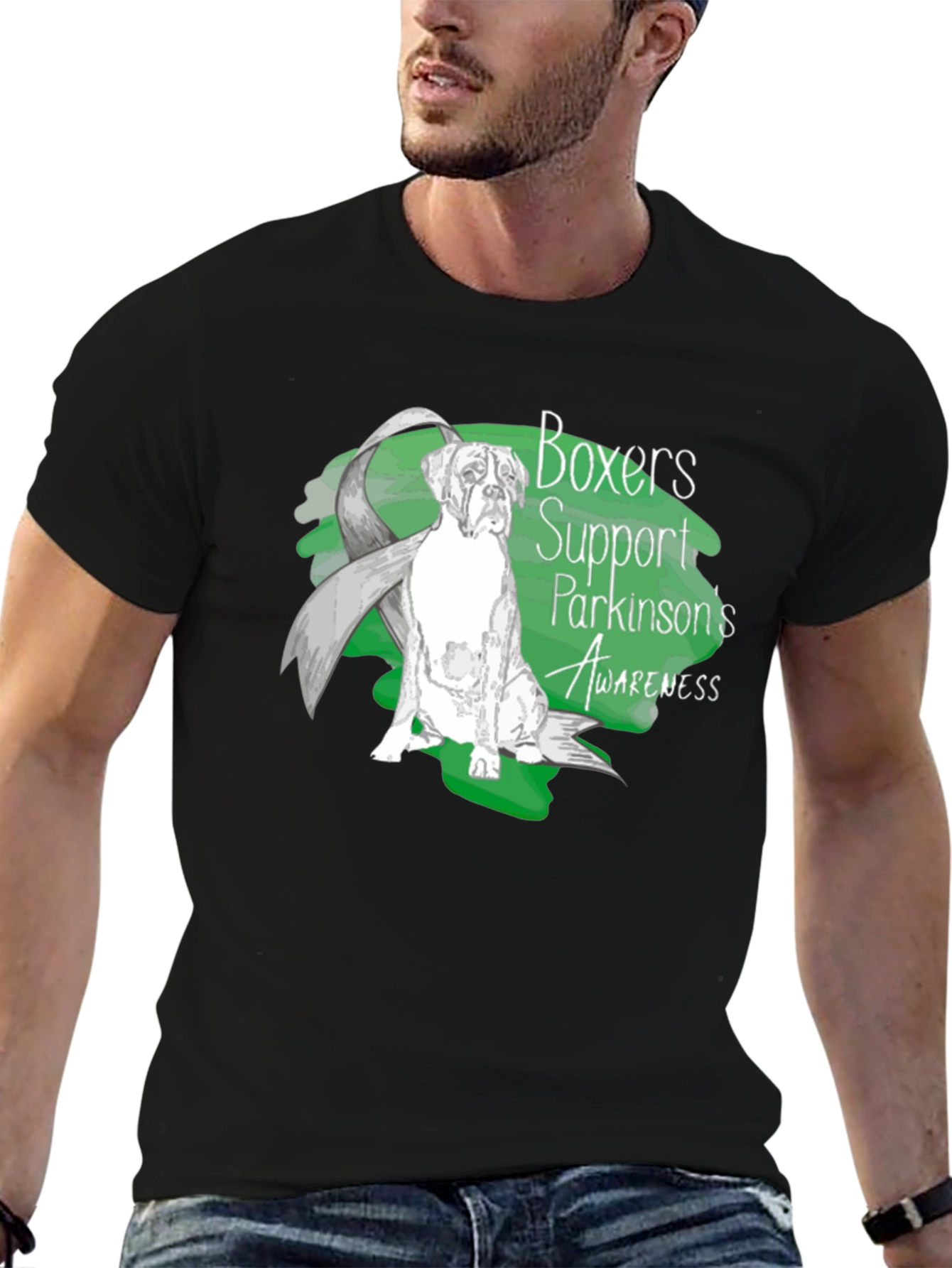 Boxers Support Parkinsons Awareness T-Shirt