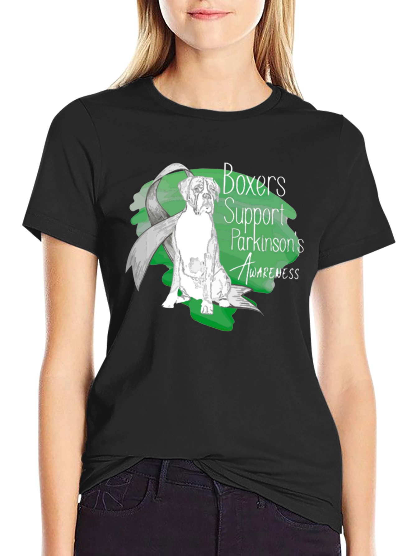 Boxers Support Parkinsons Awareness T-Shirt