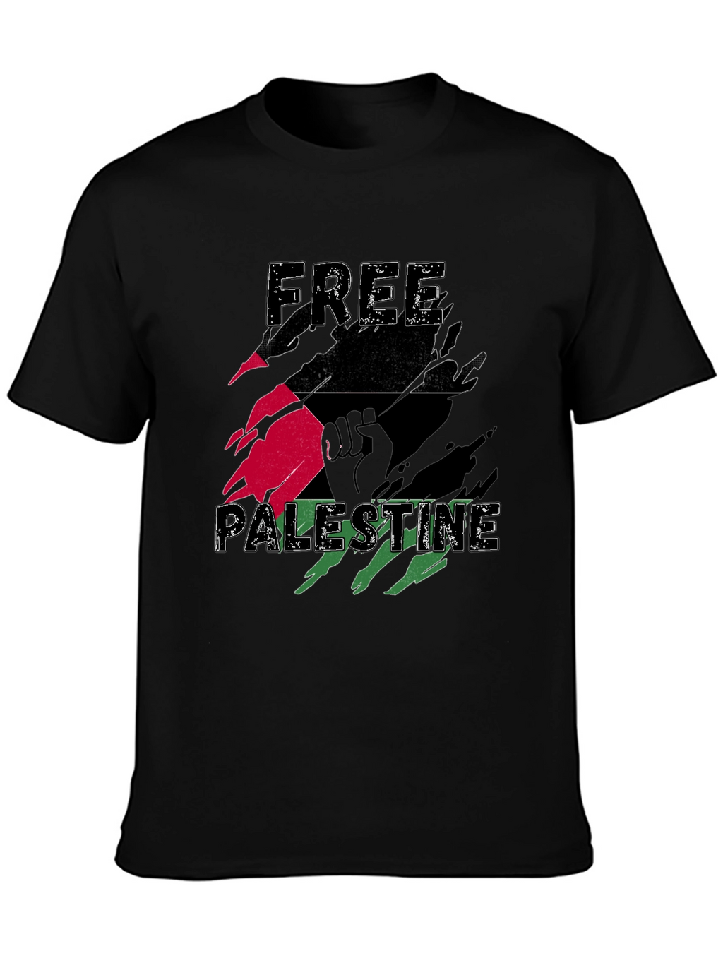 Free Palestine Graphic Tee - Black