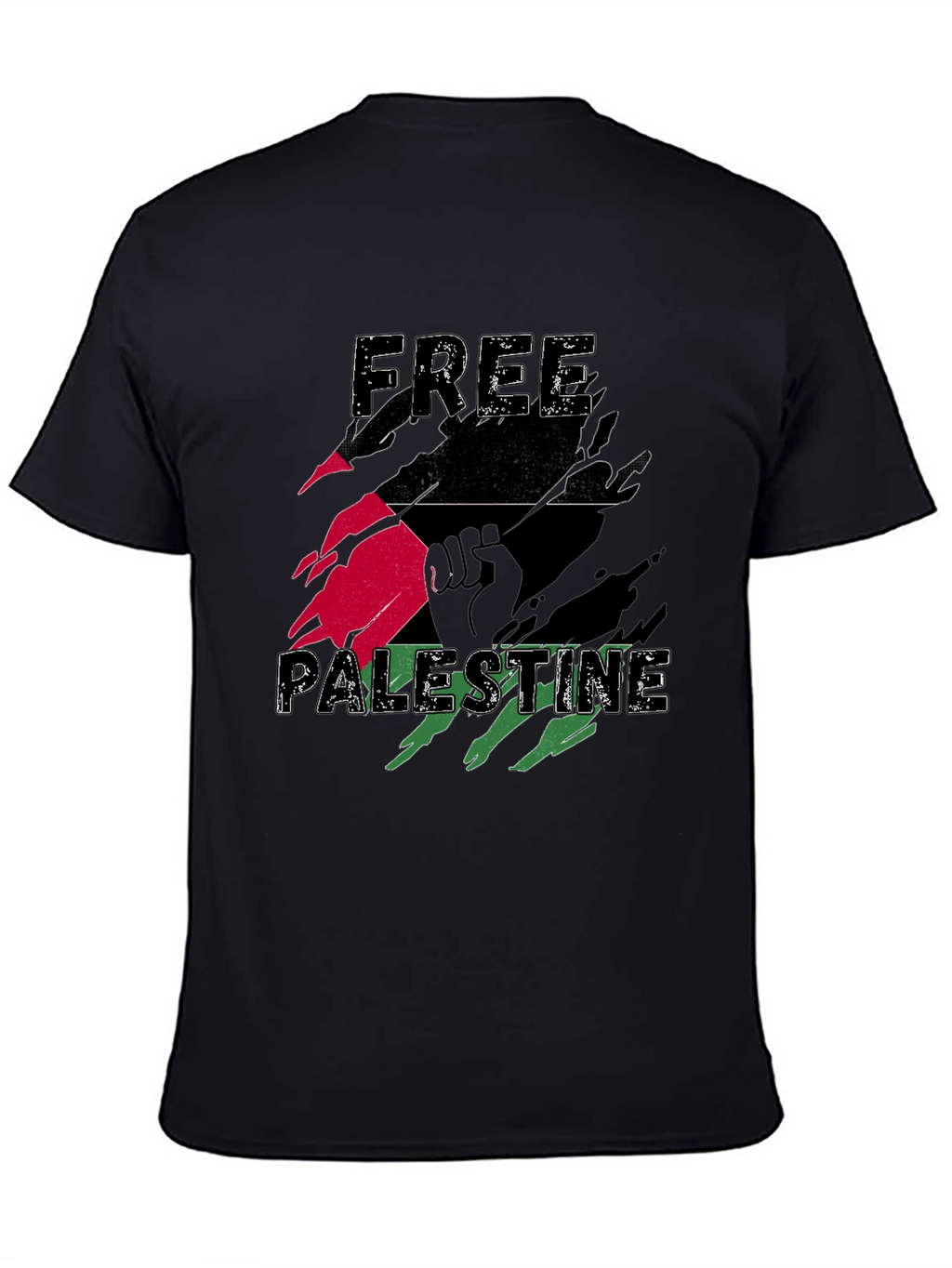 Free Palestine Graphic Tee - Black