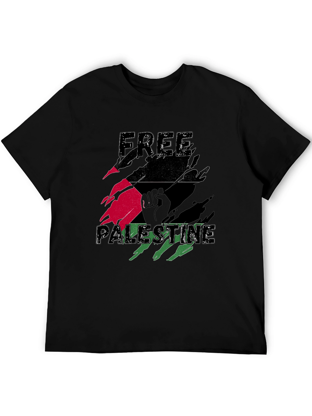 Free Palestine Graphic Tee - Black