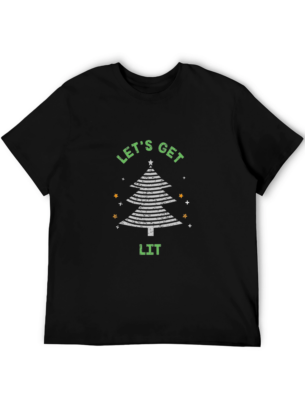 Lets Get Lit Christmas Tree T-Shirt