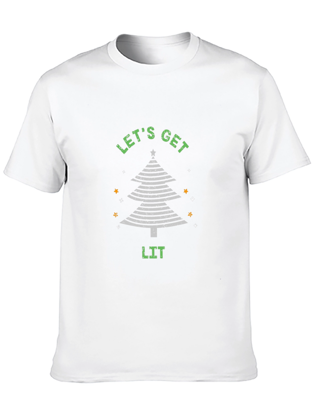 Lets Get Lit Christmas Tree T-Shirt