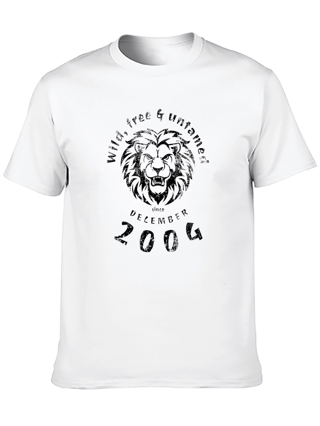 Wild Free & Untamed Lion Graphic T-Shirt