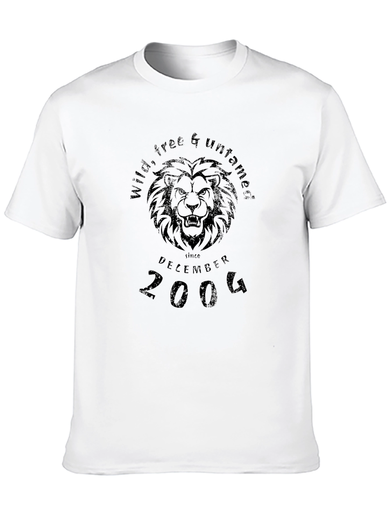 Wild Free & Untamed Lion Graphic T-Shirt