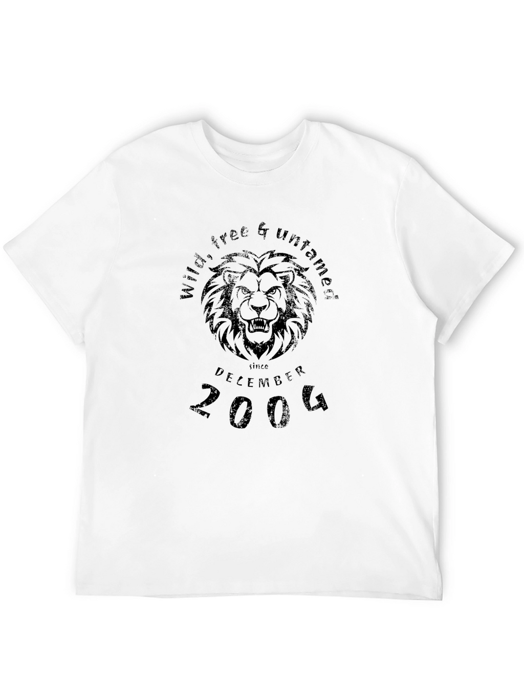 Wild Free & Untamed Lion Graphic T-Shirt