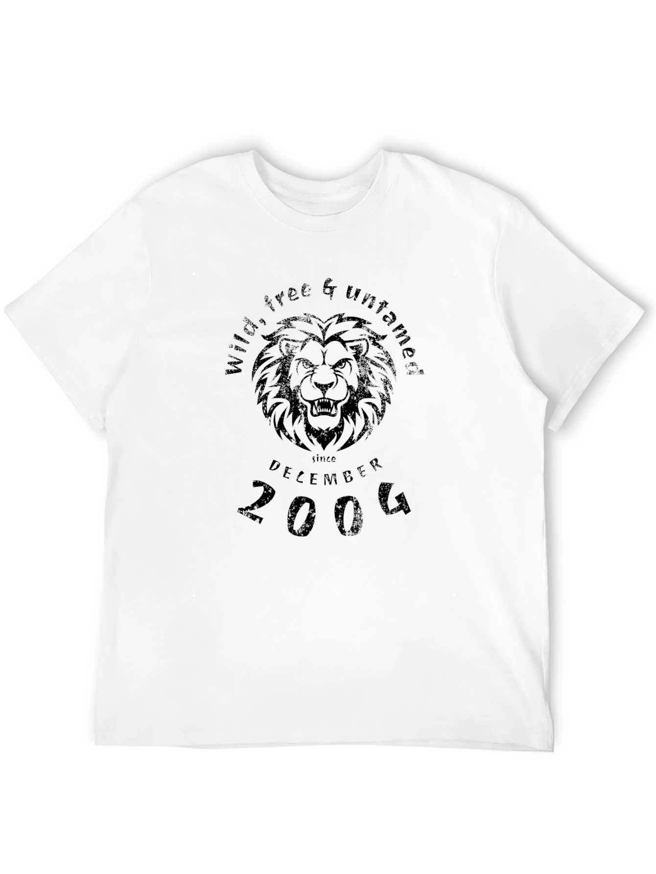 Wild Free & Untamed Lion Graphic T-Shirt