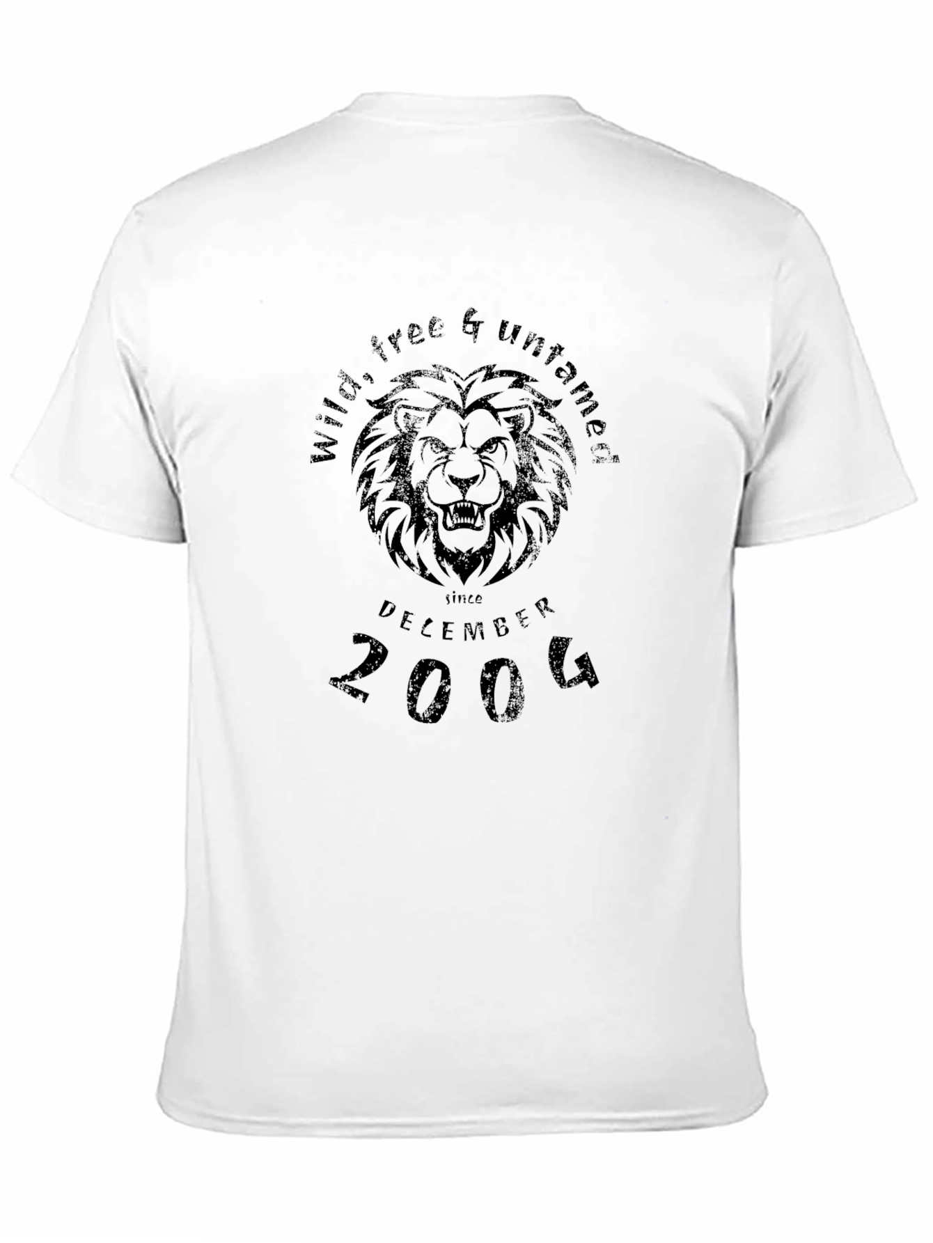 Wild Free & Untamed Lion Graphic T-Shirt