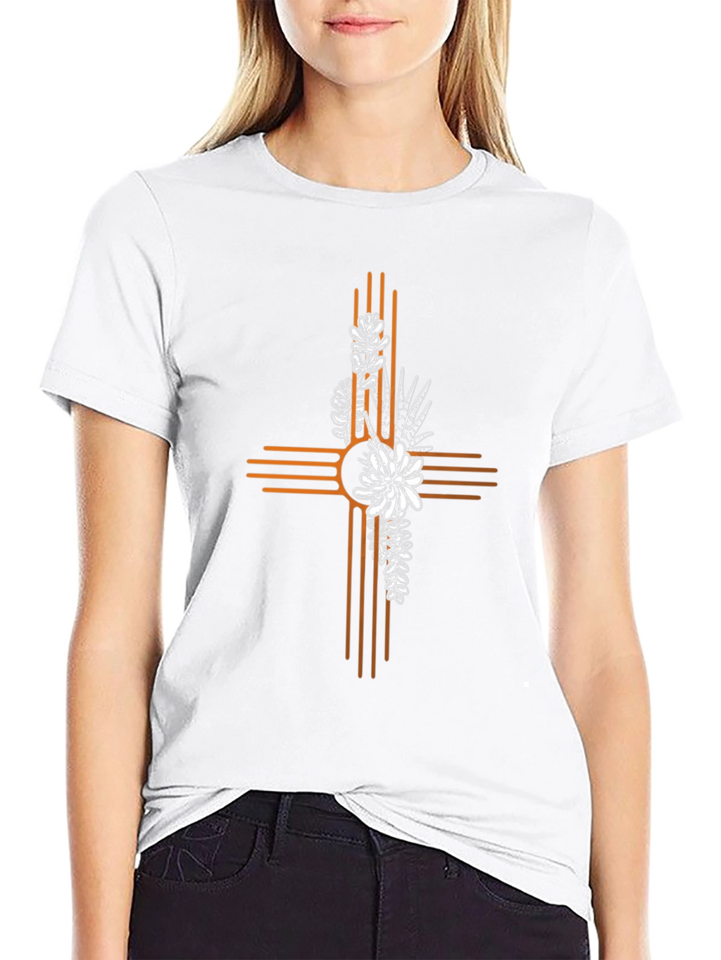 Desert Sunset Cross Graphic Tee