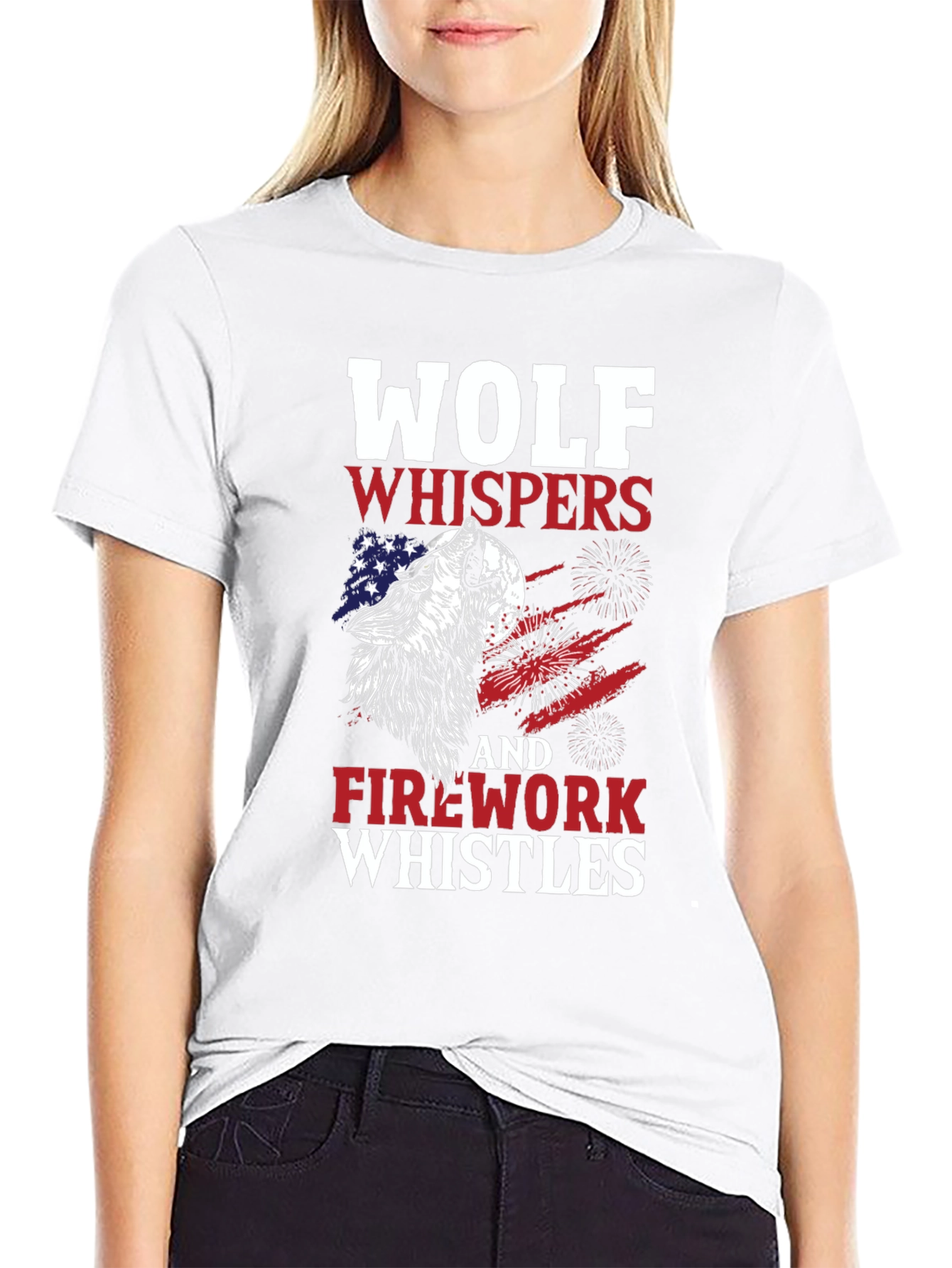 Wolf Whispers & Fireworks Whistles T-Shirt