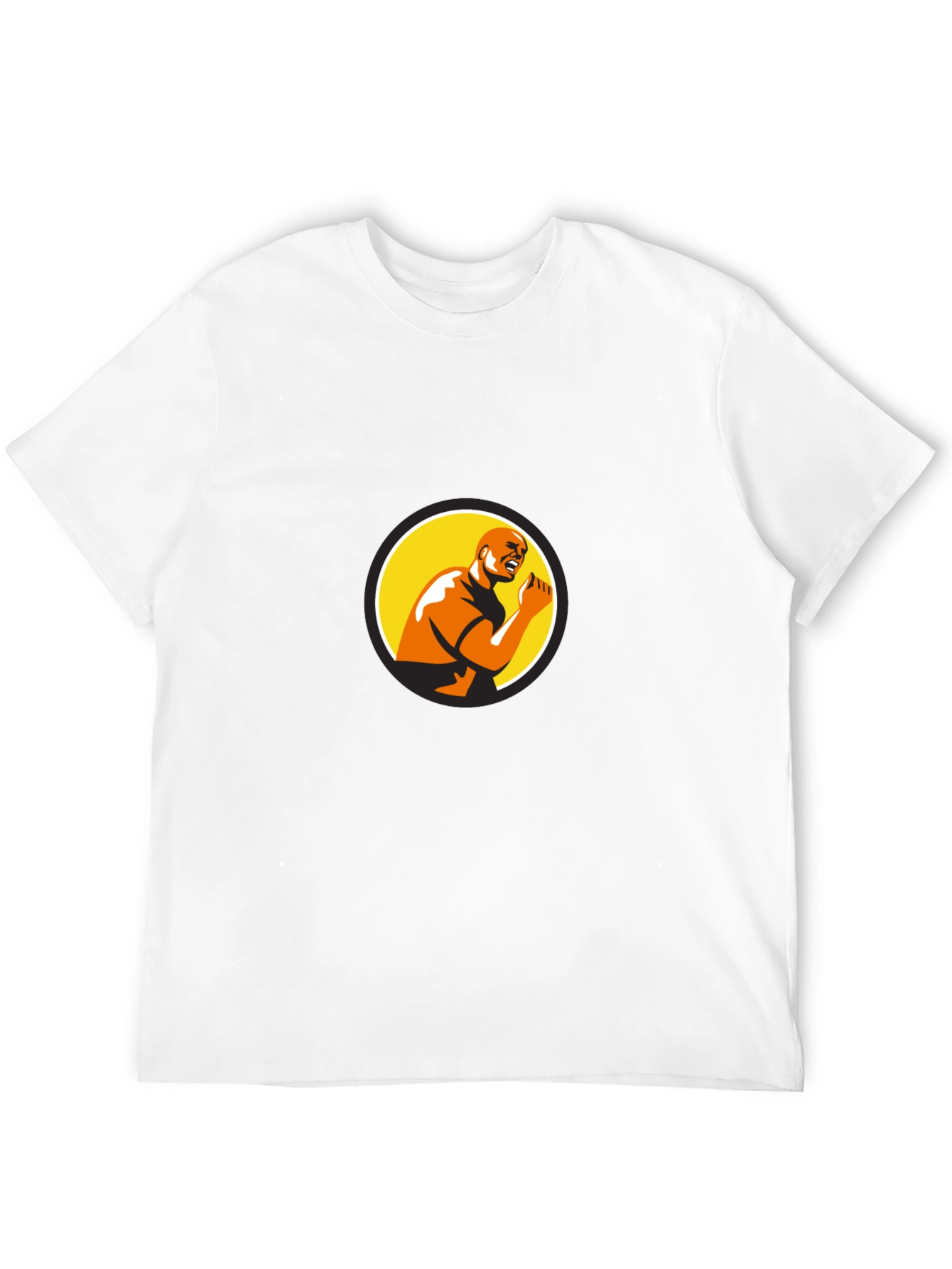 Bold Graphic Print Black T-Shirt
