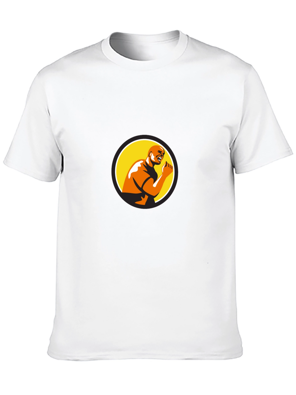 Bold Graphic Print Black T-Shirt