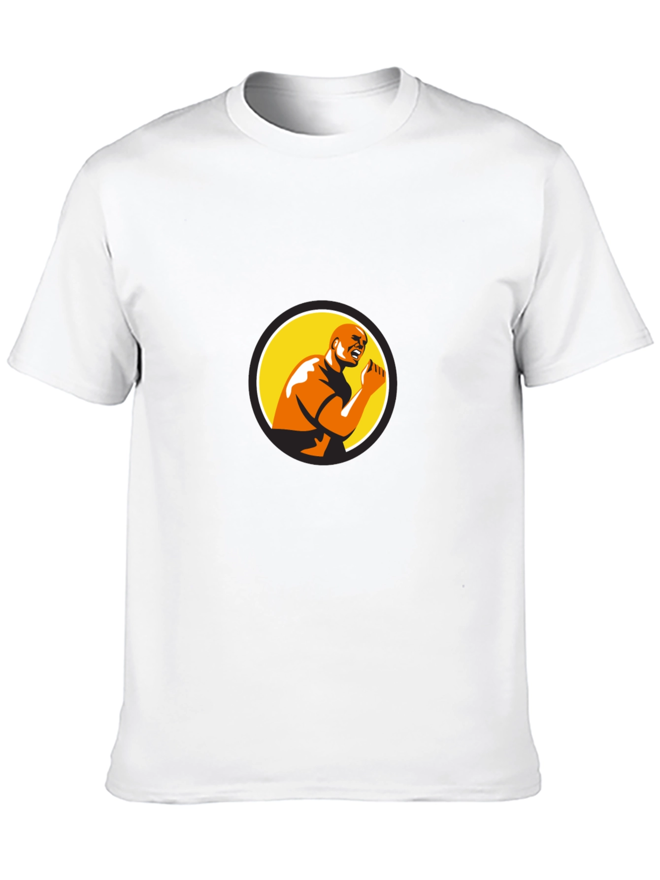 Bold Graphic Print Black T-Shirt