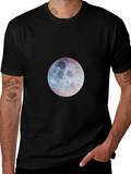 Lunar Graphic Tee - Black Cotton T-Shirt
