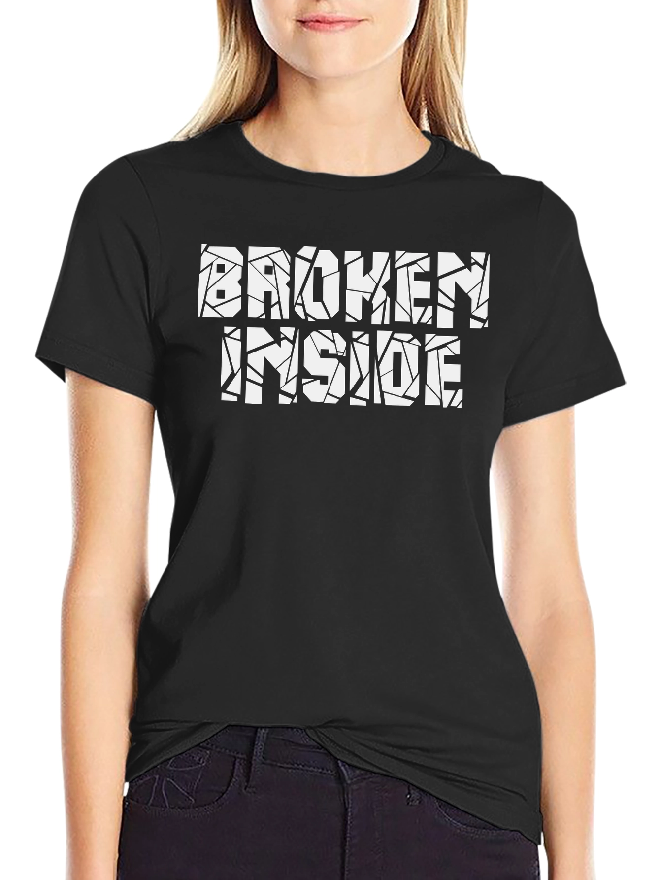 Broken Inside Graphic T-Shirt - Mens