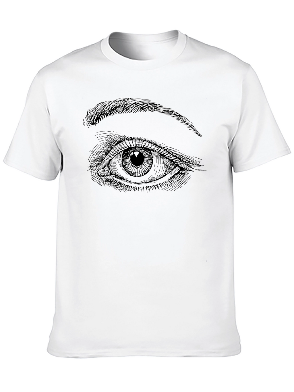 Eye Graphic T-Shirt - Stylish Black Tee