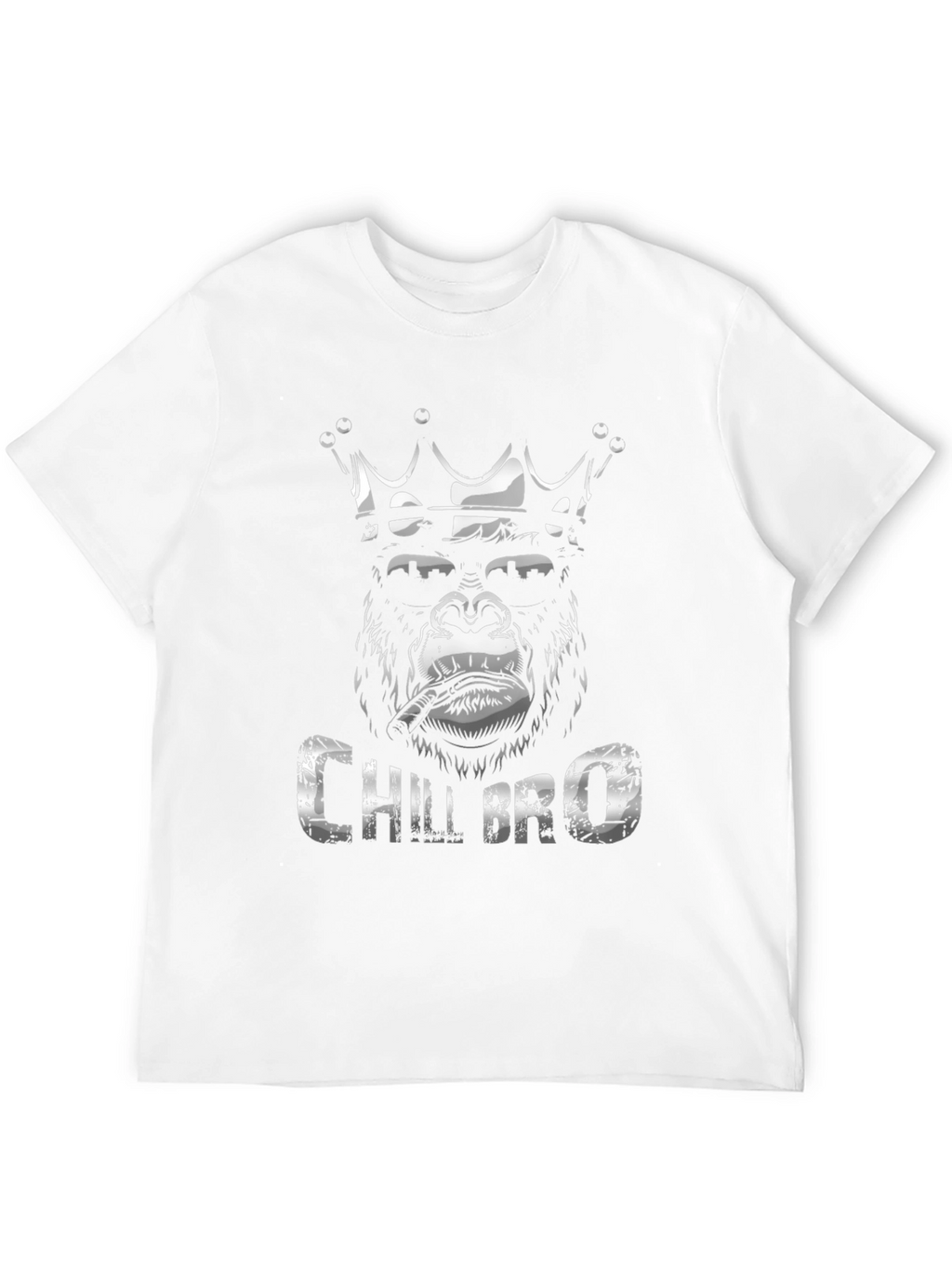 Chill Bro Gorilla King Black T-Shirt