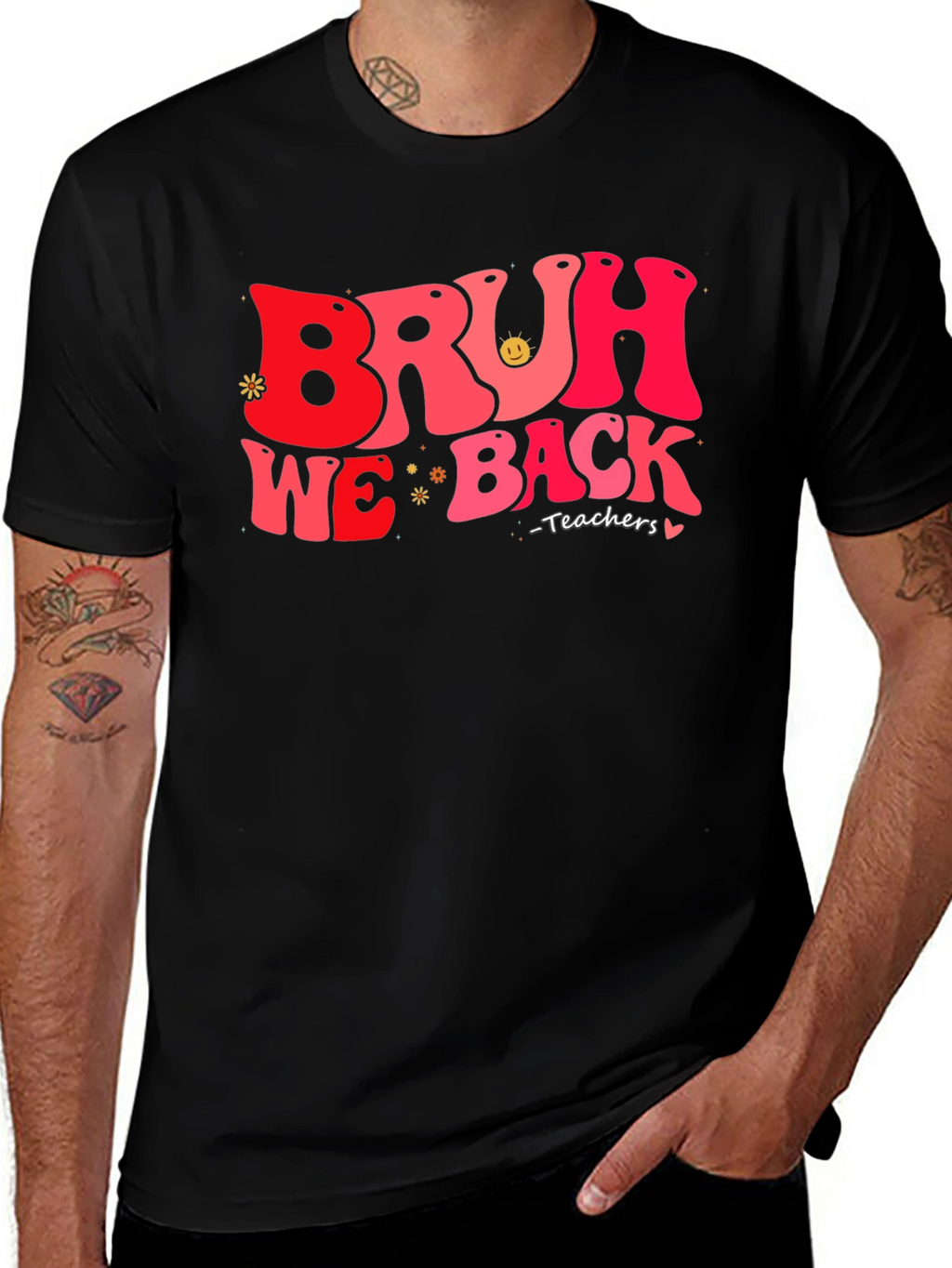 Bruh We Back Teachers T-Shirt