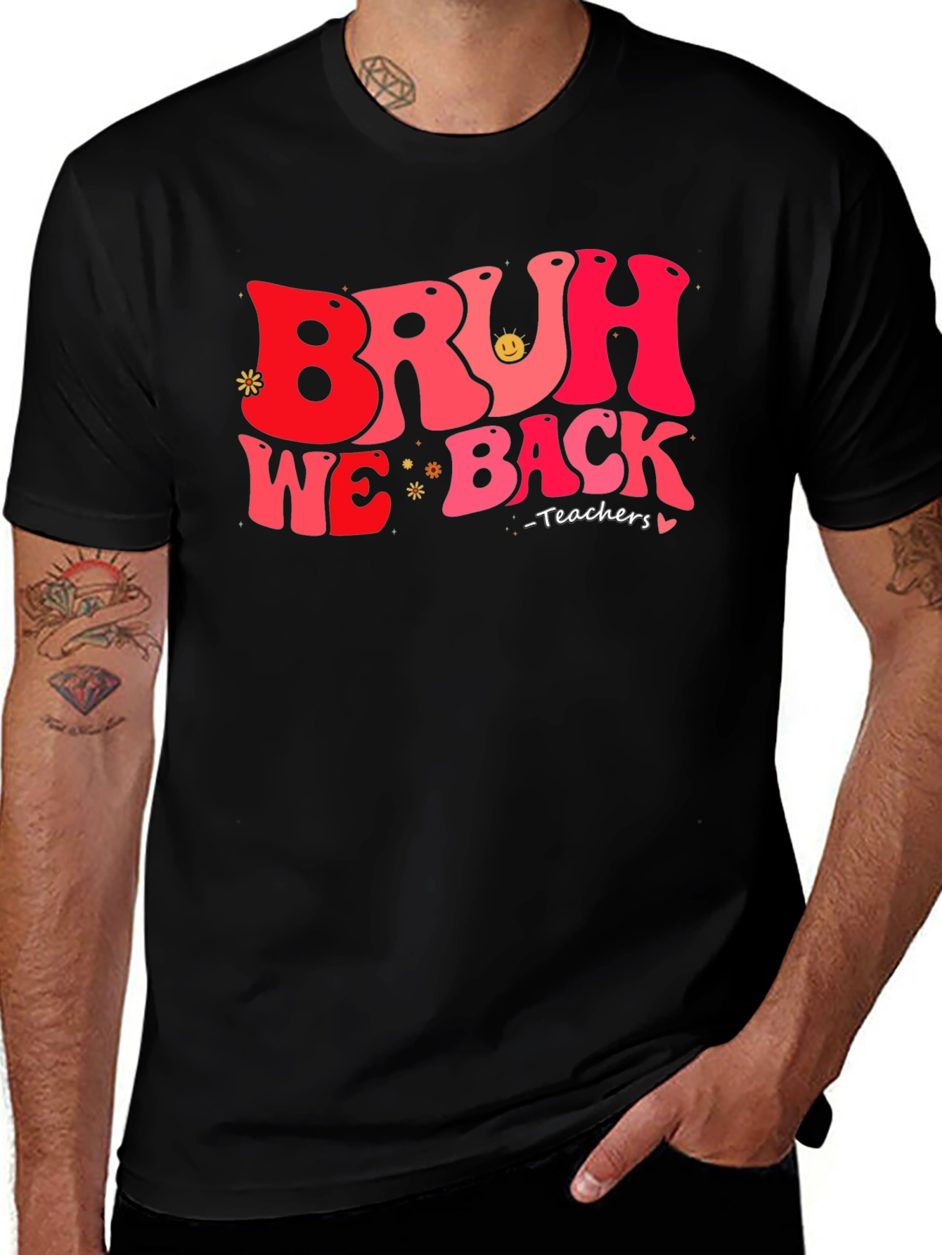 Bruh We Back Teachers T-Shirt