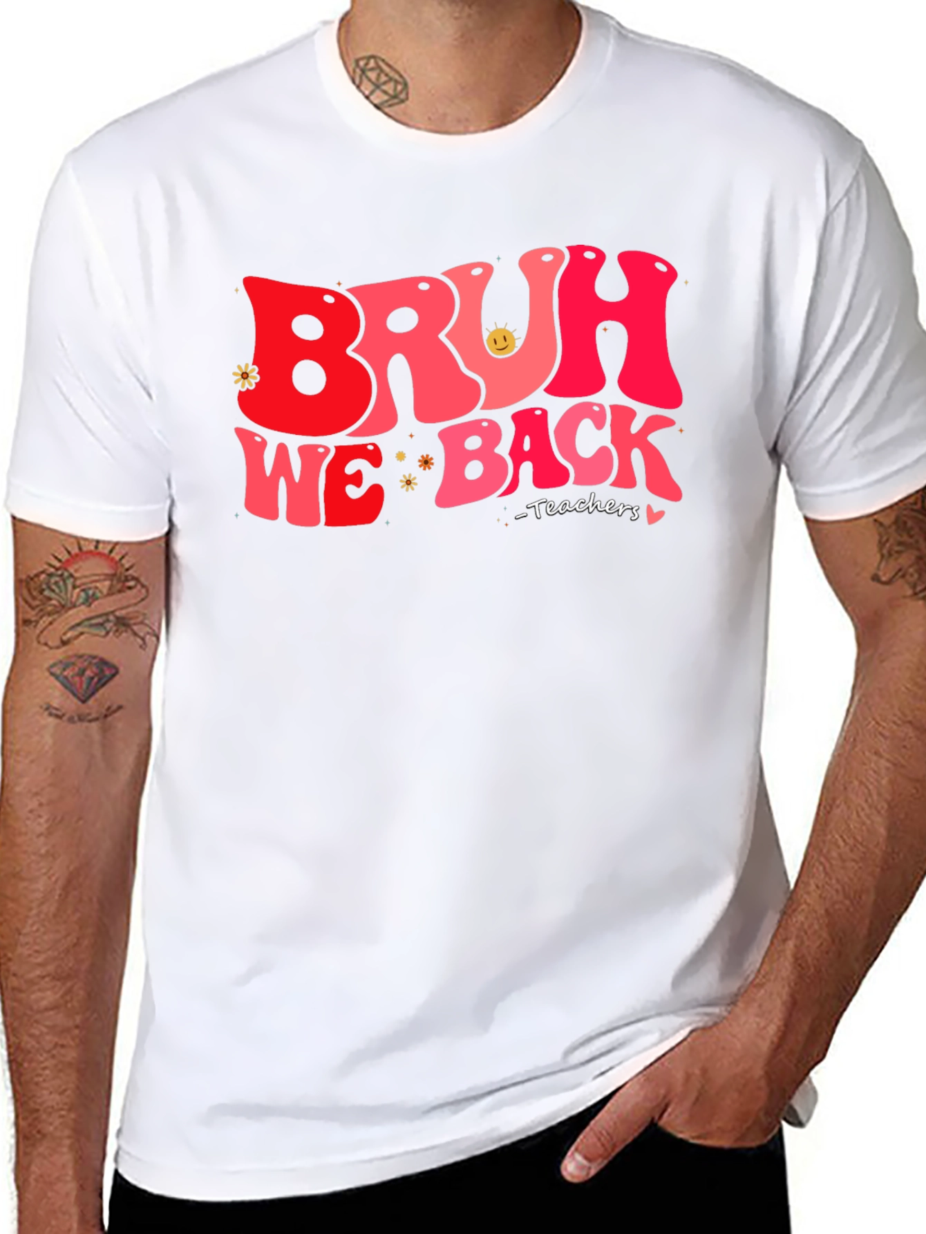 Bruh We Back Teachers T-Shirt