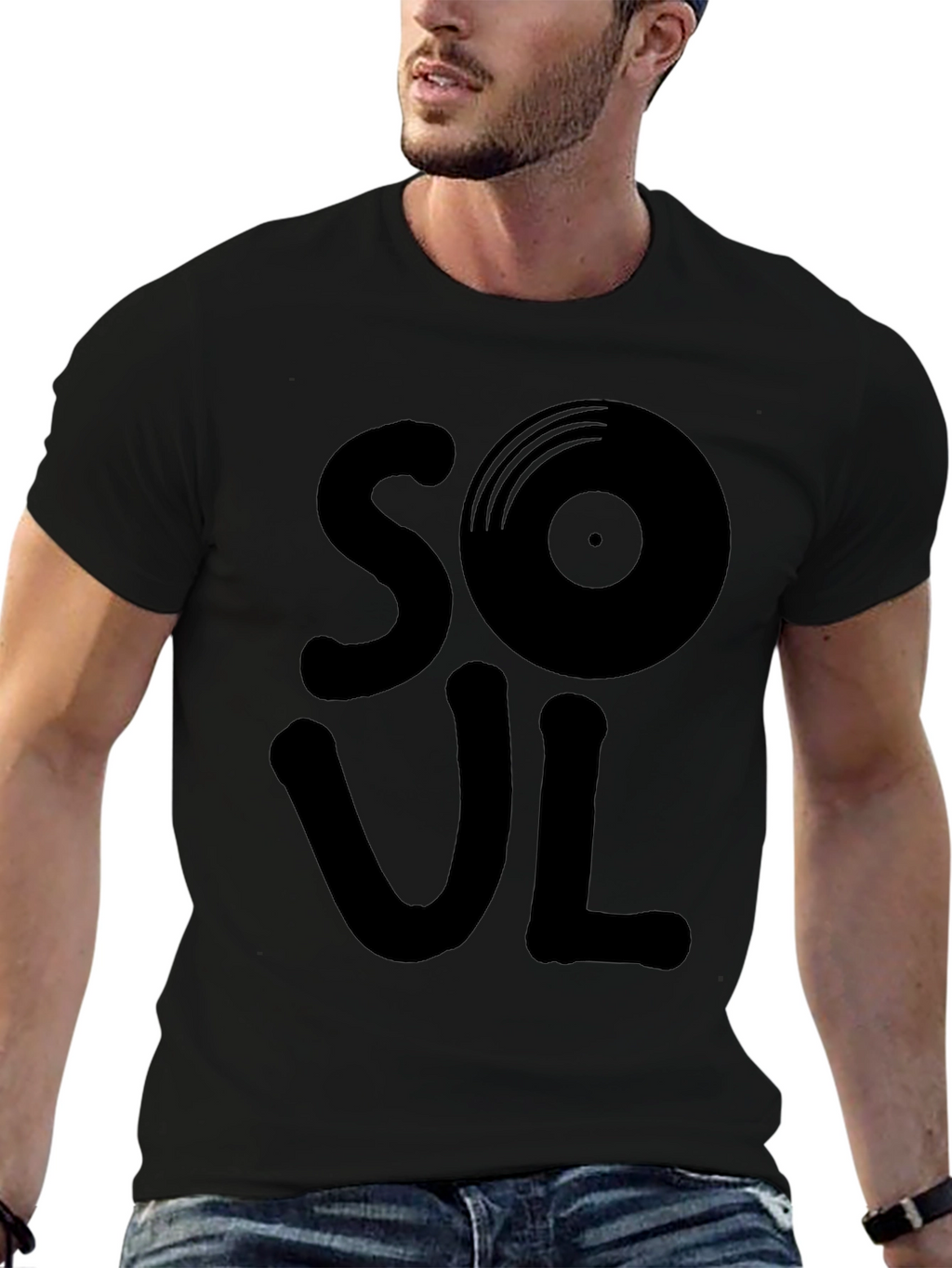 Soul Music Graphic Black T-Shirt