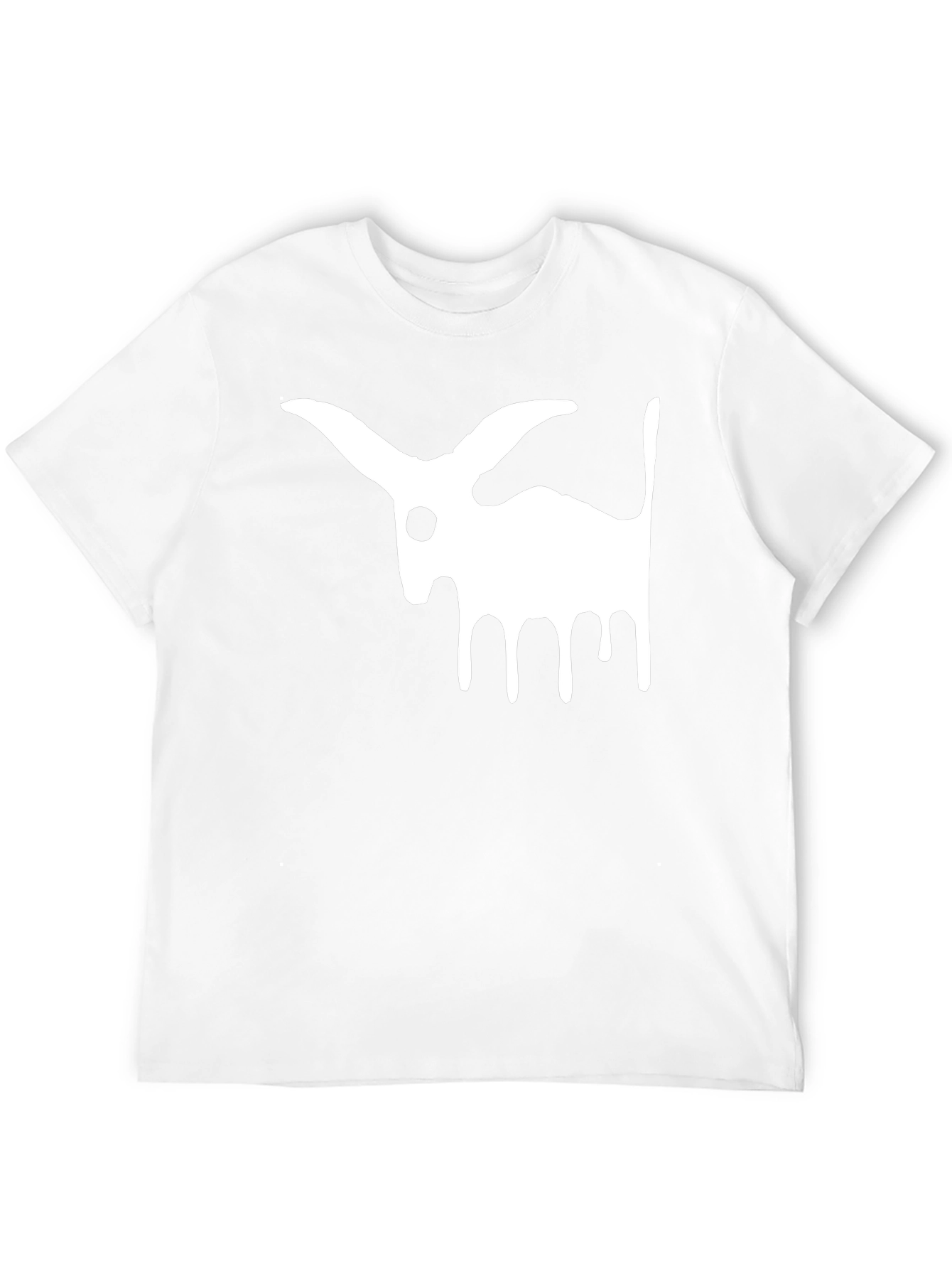 Abstract Rabbit Graphic Tee - Unisex Black T-Shirt