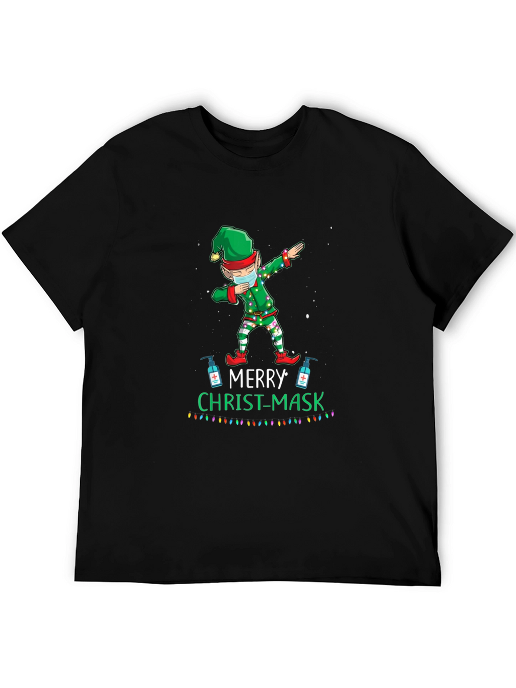 Merry Christ-Mask Elf Dabbing T-Shirt