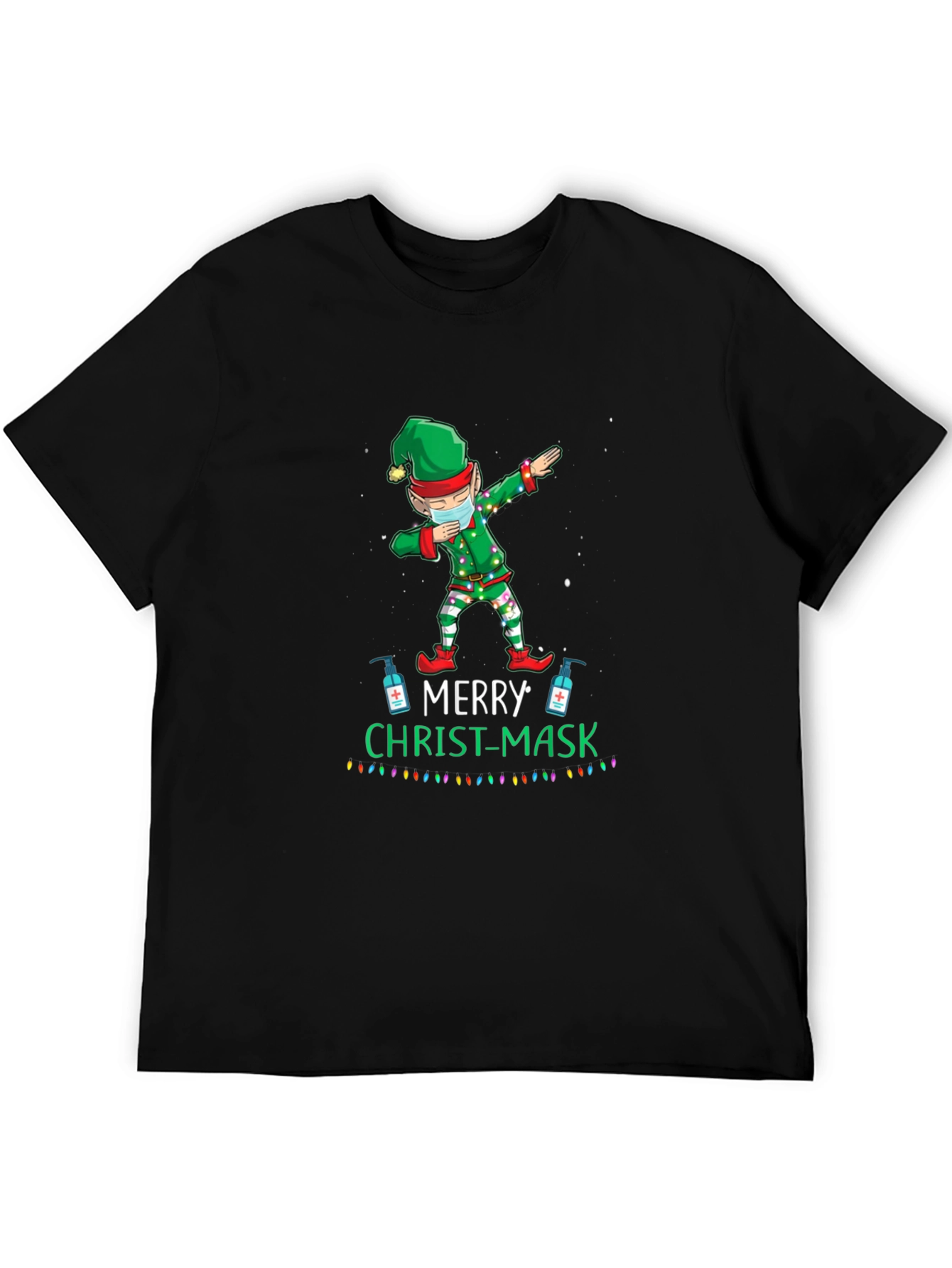 Merry Christ-Mask Elf Dabbing T-Shirt