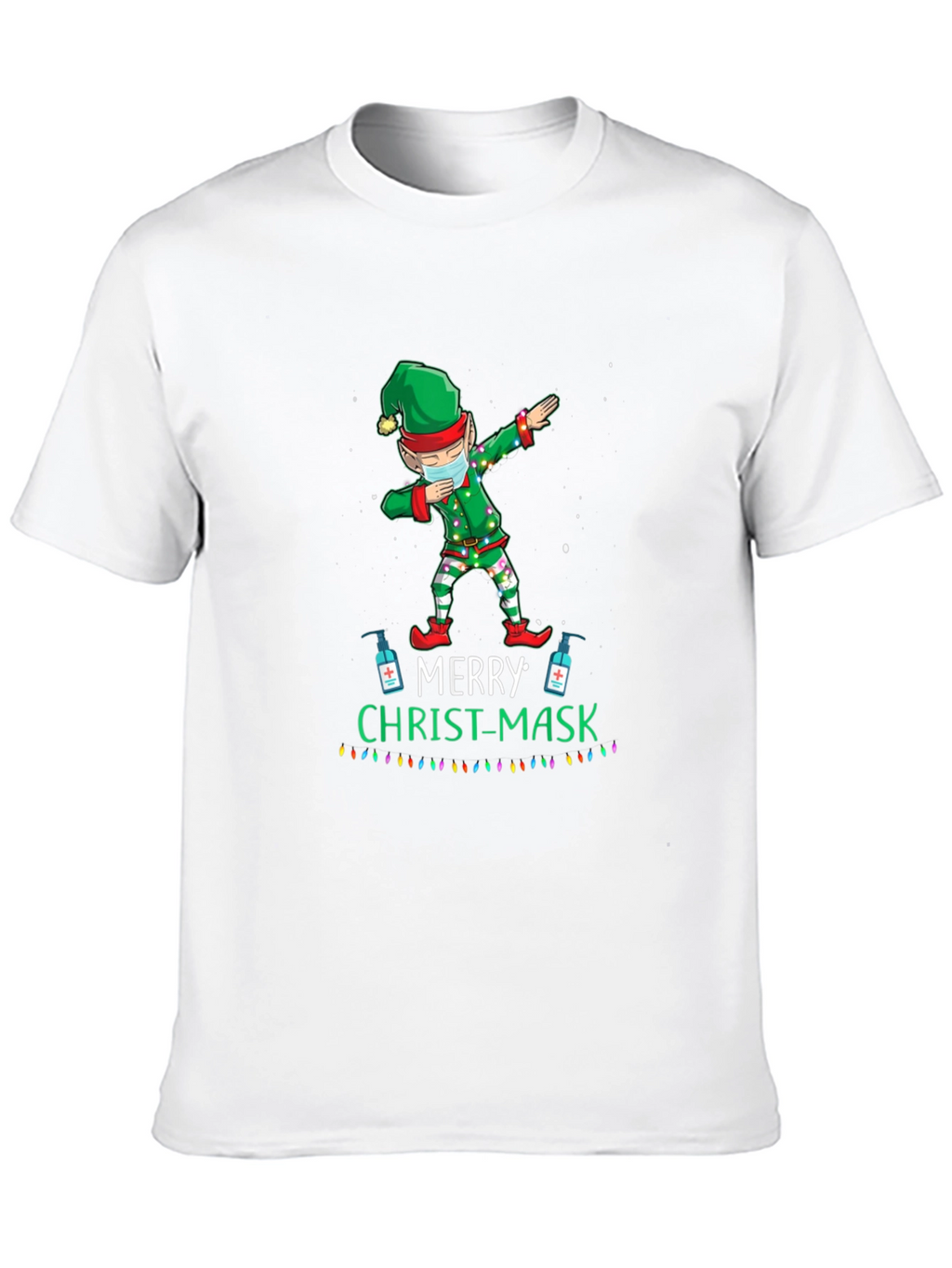 Merry Christ-Mask Elf Dabbing T-Shirt