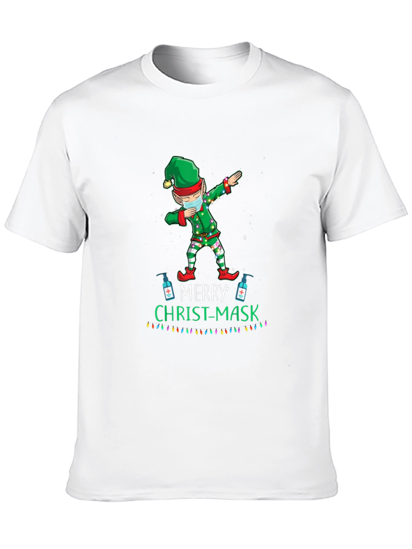 Merry Christ-Mask Elf Dabbing T-Shirt