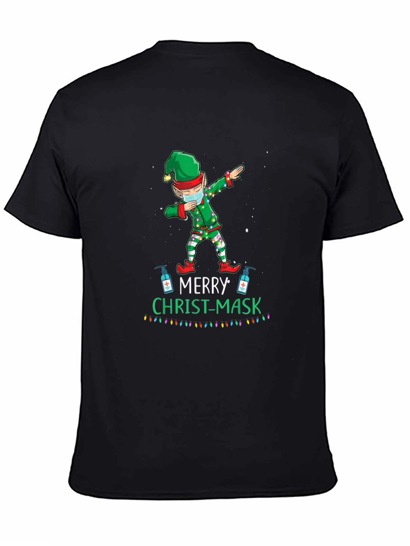 Merry Christ-Mask Elf Dabbing T-Shirt