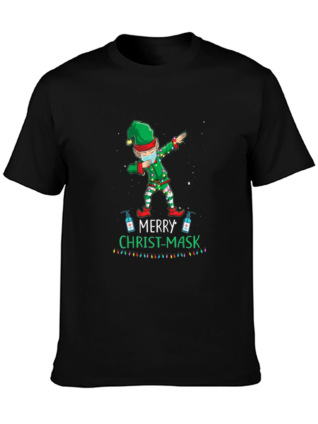 Merry Christ-Mask Elf Dabbing T-Shirt
