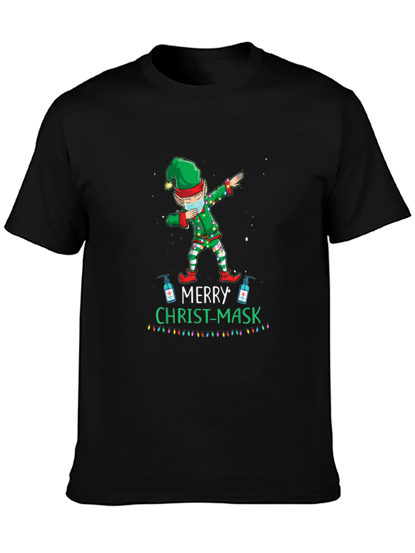 Merry Christ-Mask Elf Dabbing T-Shirt