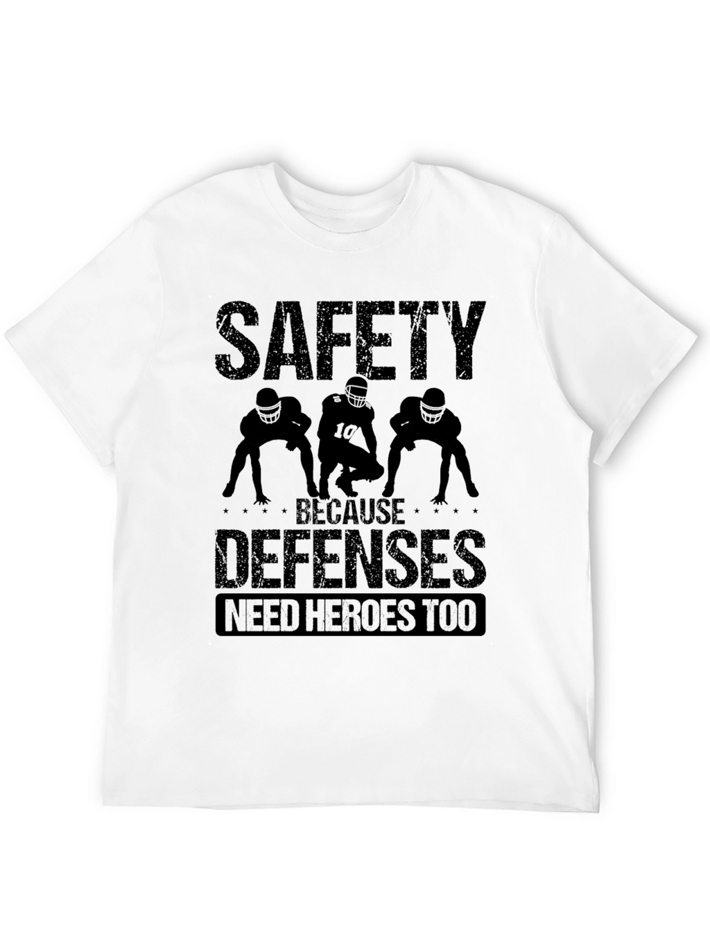 Safety Defenses Hero Black Graphic T-Shirt