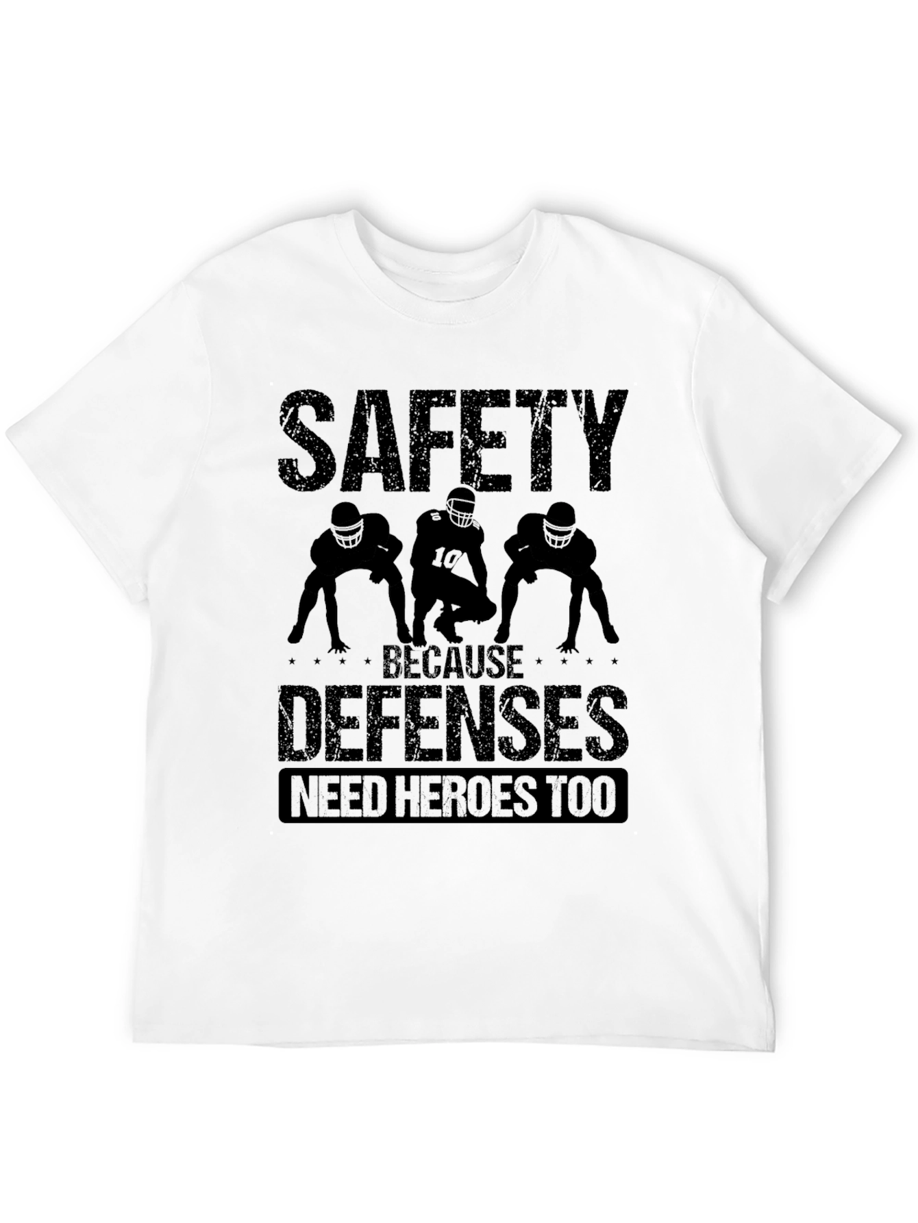 Safety Defenses Hero Black Graphic T-Shirt