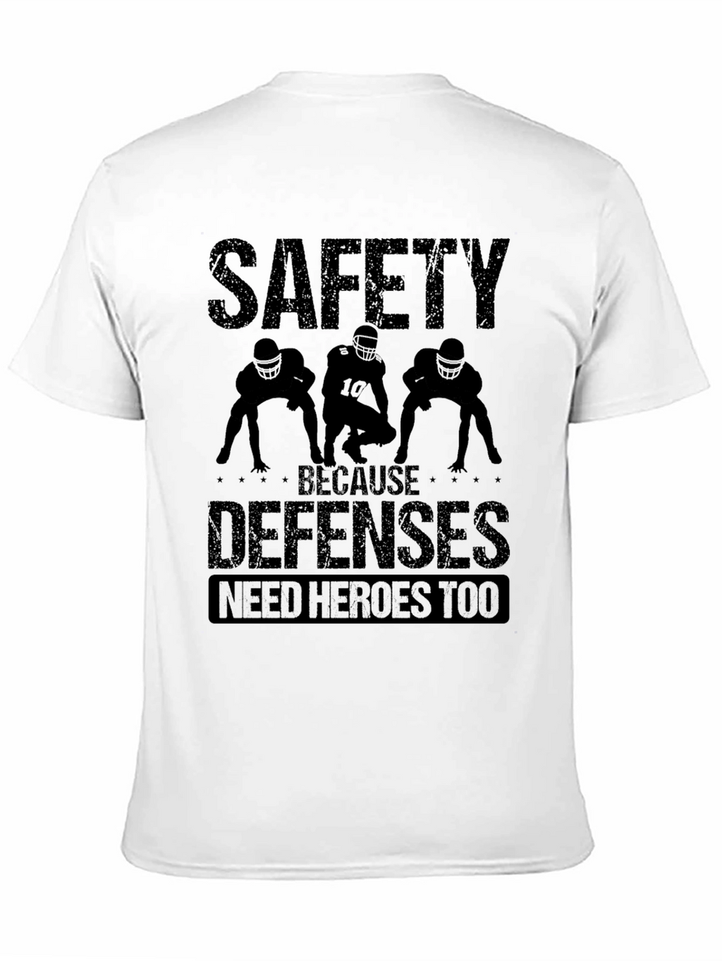 Safety Defenses Hero Black Graphic T-Shirt