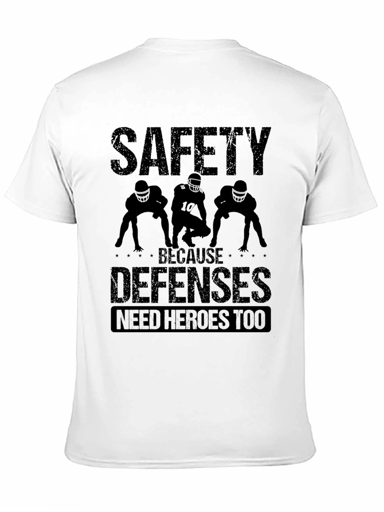 Safety Defenses Hero Black Graphic T-Shirt