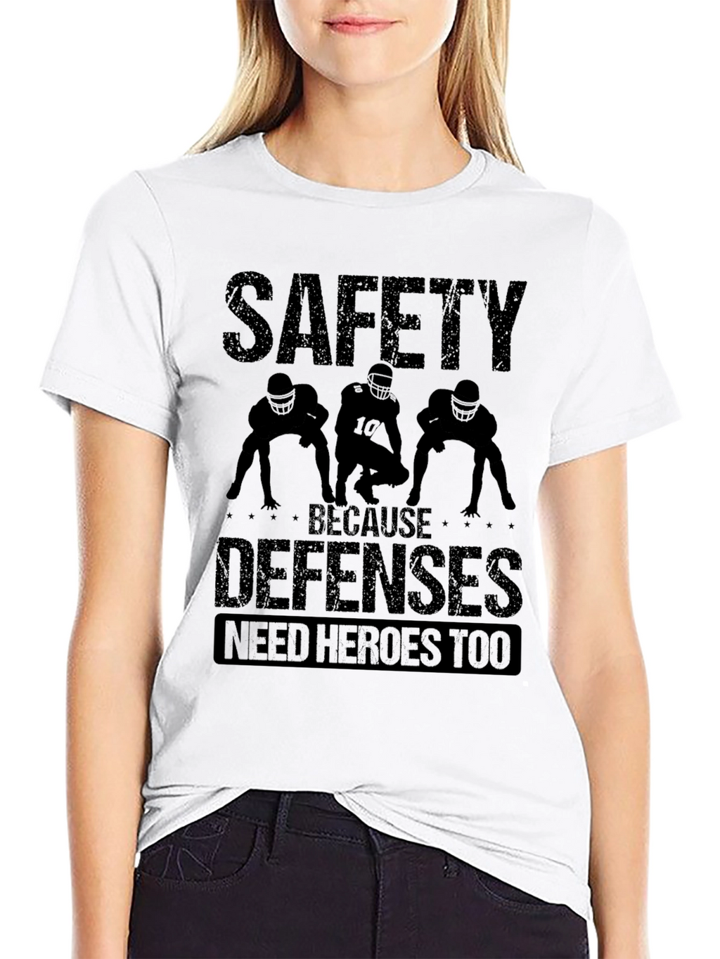 Safety Defenses Hero Black Graphic T-Shirt