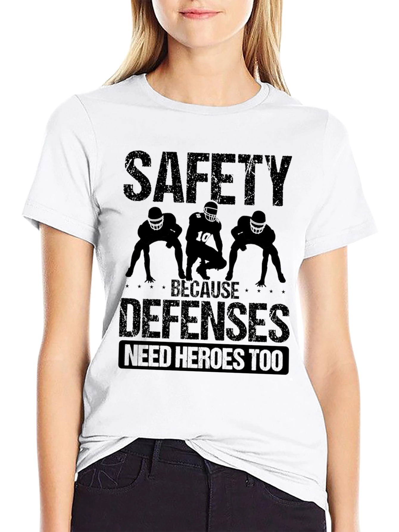 Safety Defenses Hero Black Graphic T-Shirt