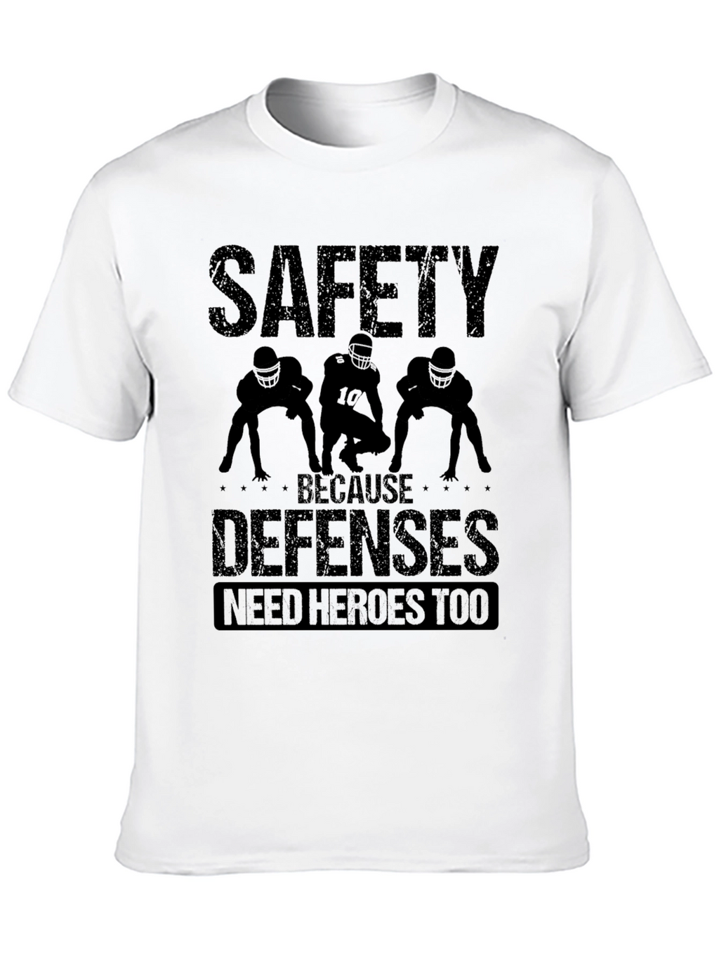 Safety Defenses Hero Black Graphic T-Shirt