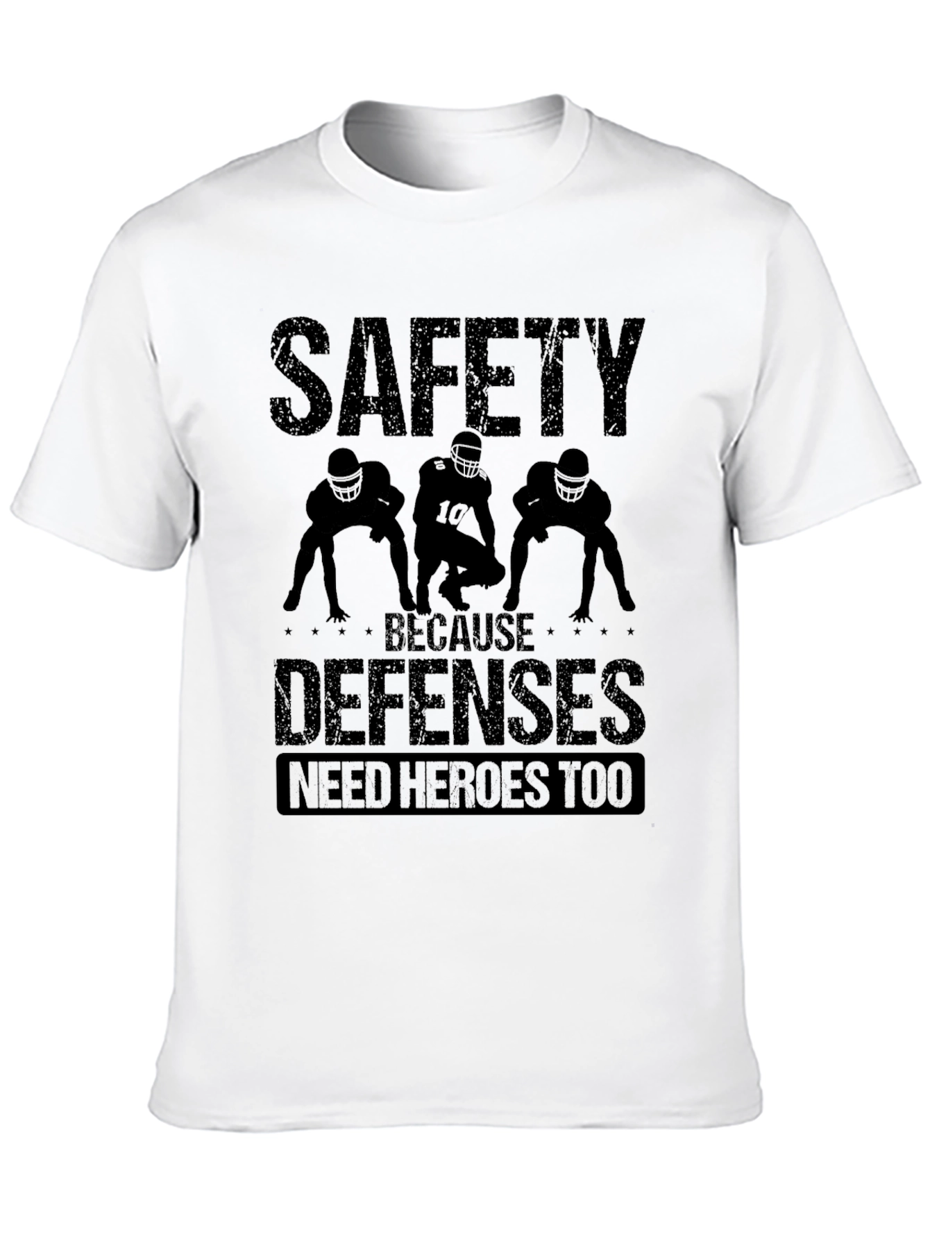 Safety Defenses Hero Black Graphic T-Shirt