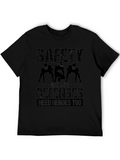 Safety Defenses Hero Black Graphic T-Shirt