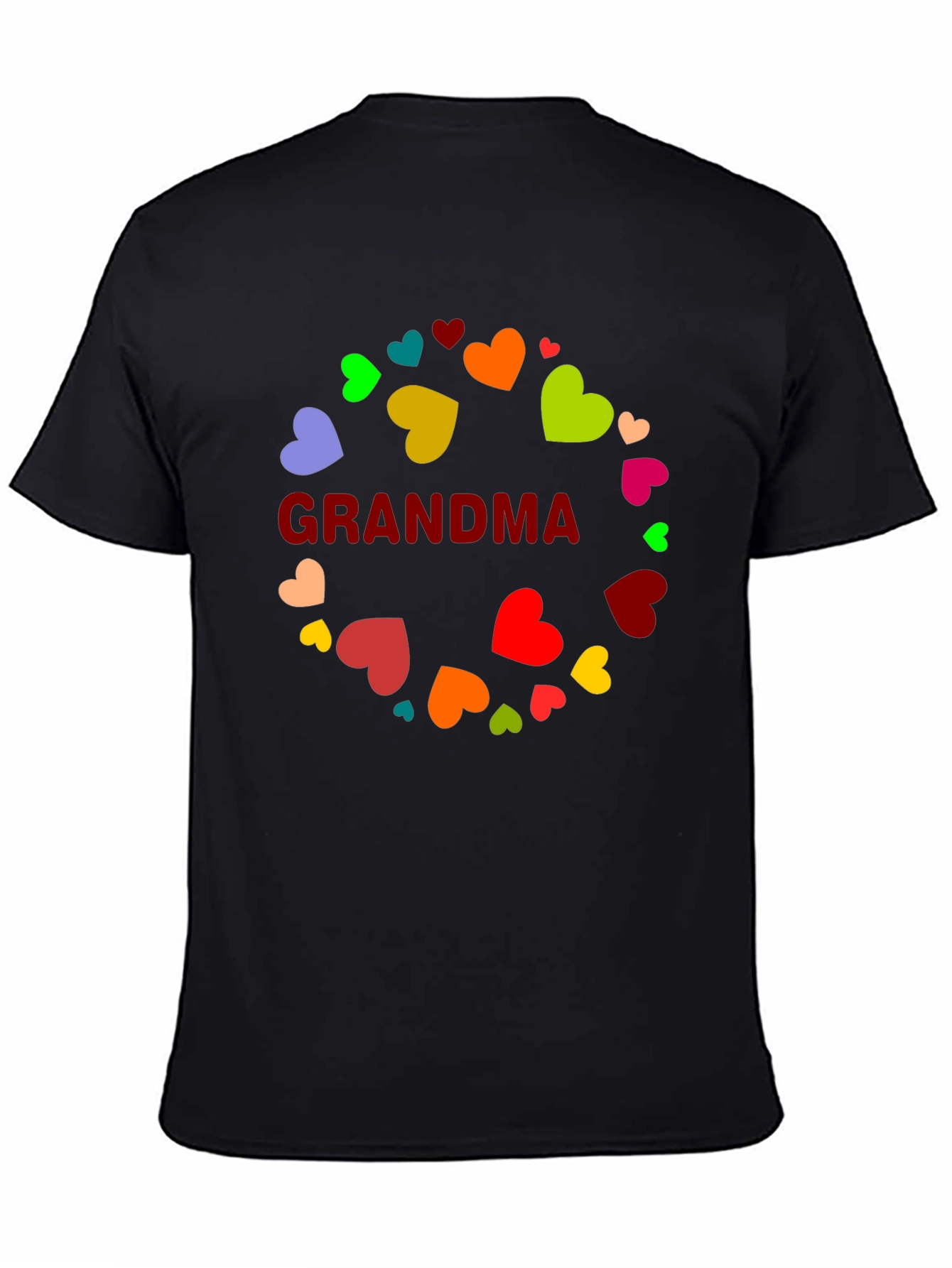 Grandma Hearts T-Shirt - Colorful & Loving Design