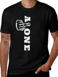 Alone Middle Finger Graphic T-Shirt
