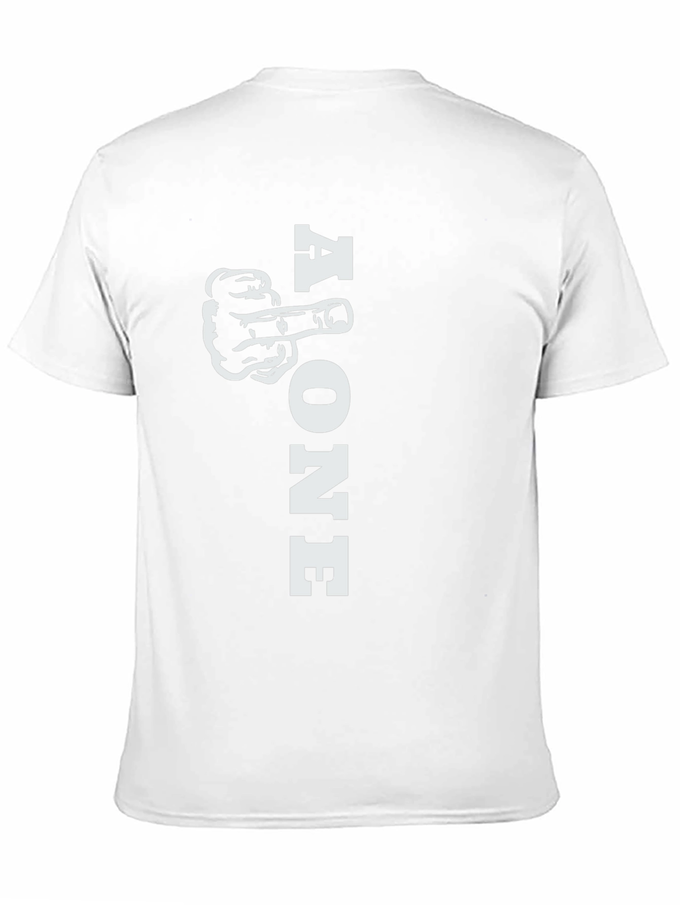 Alone Middle Finger Graphic T-Shirt