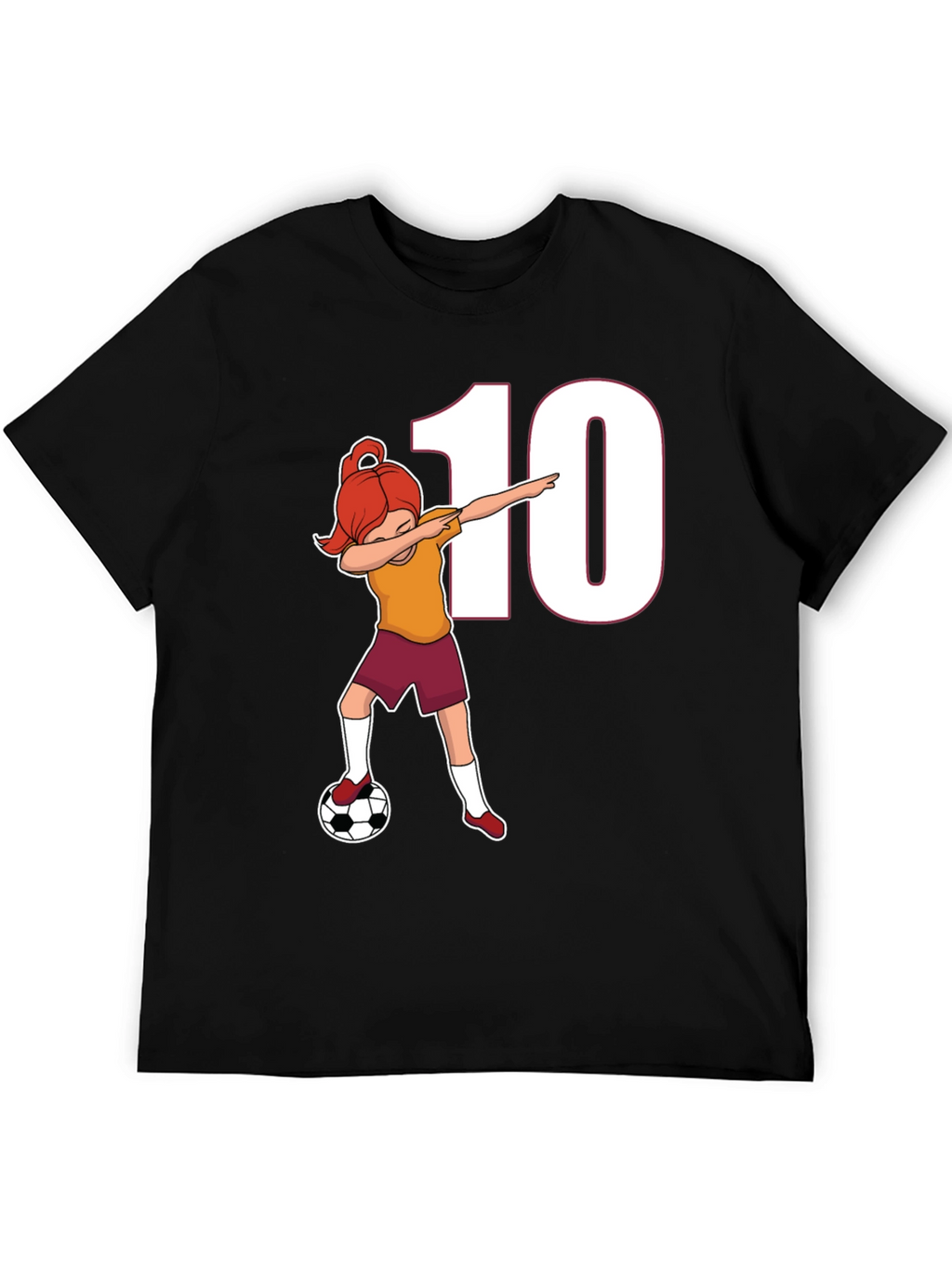 Soccer Girl Dab T-Shirt - Number 10 Fan!
