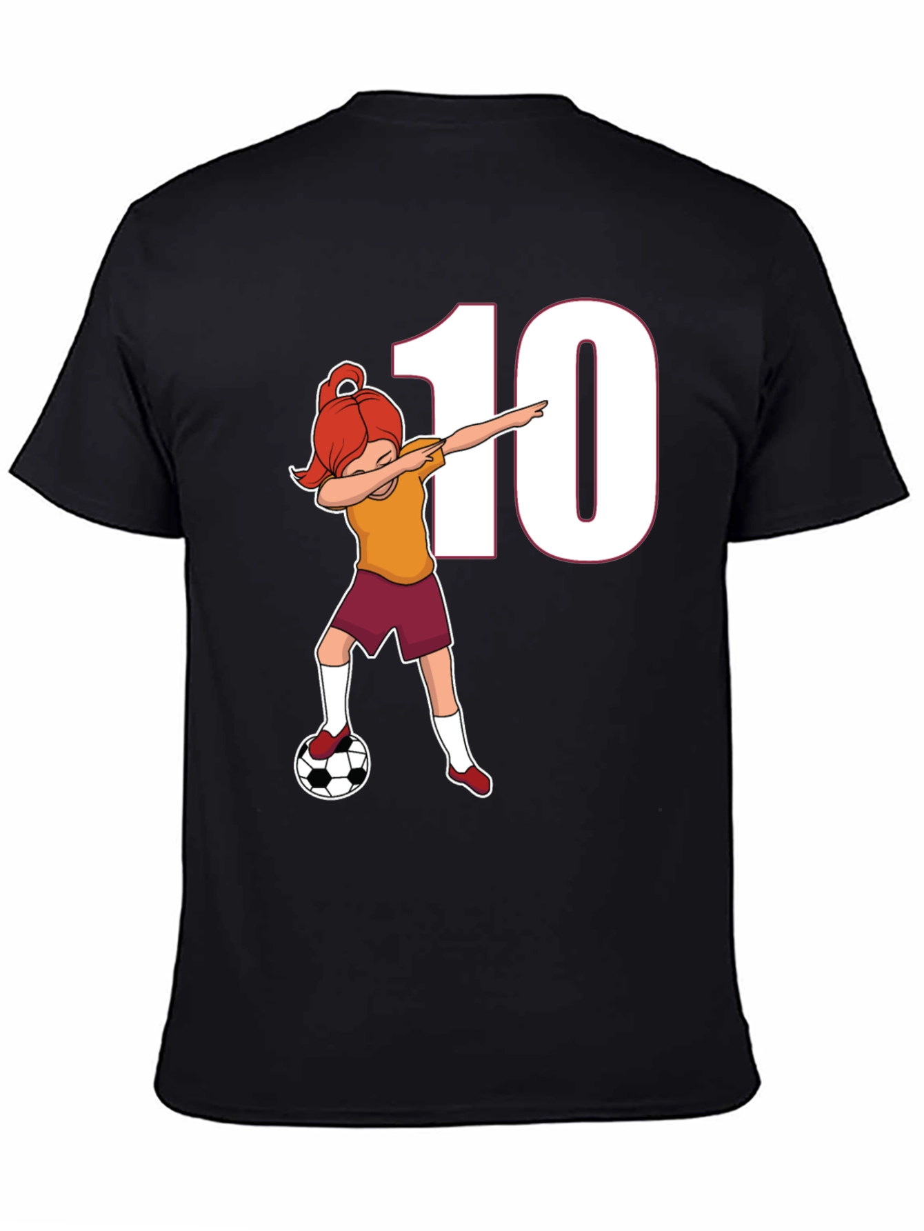 Soccer Girl Dab T-Shirt - Number 10 Fan!